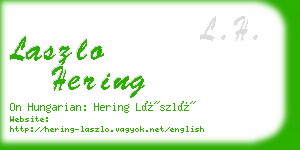 laszlo hering business card